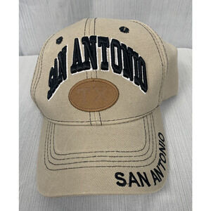 San Antonio TX Hat, Tan,‎ One Size Fits All, Baseball Cap
